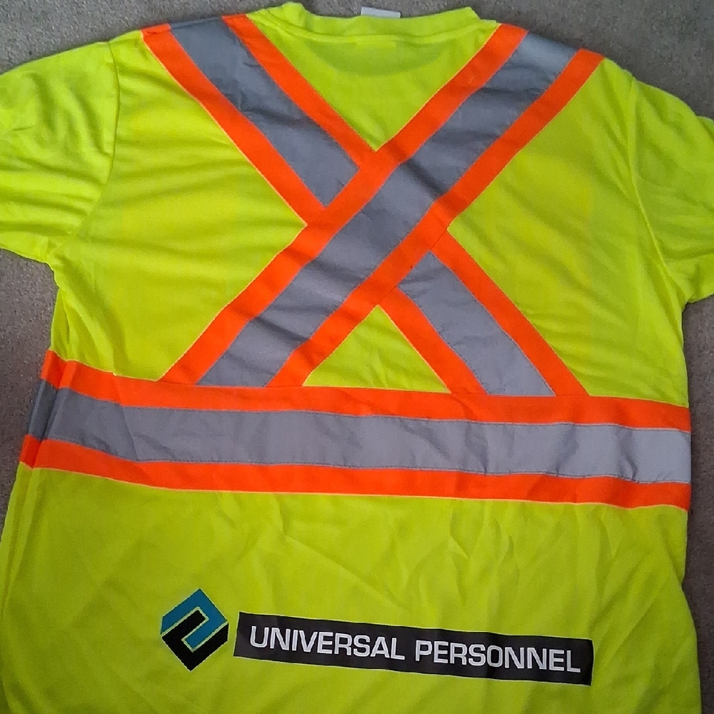 Universal Personnel High-Visibility Safety Tee - Neon Yellow and Orange